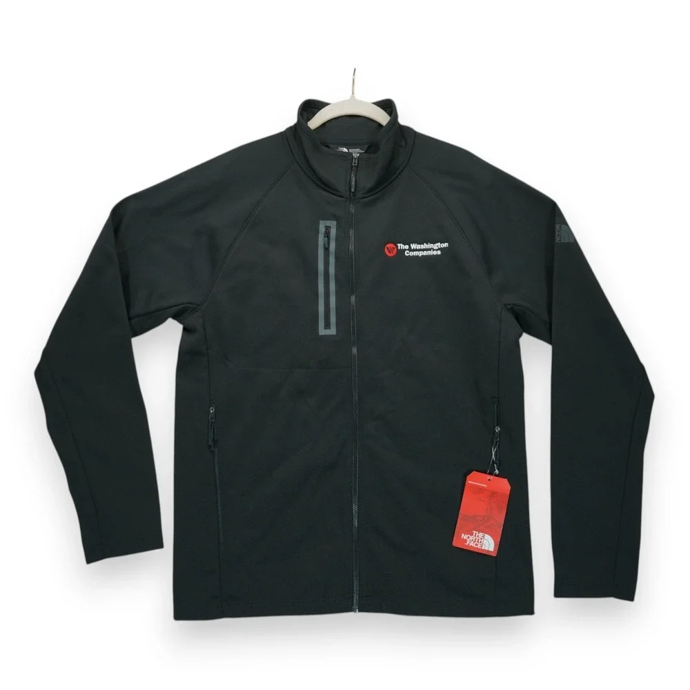 NWT North Face Canyon Flats Jacket‎ Fleece Mens Medium Washington Companies Logo